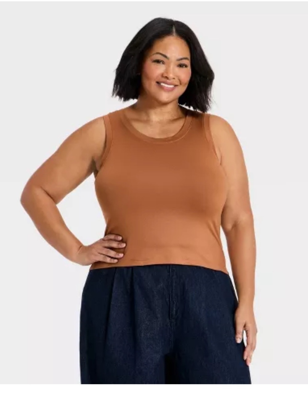 A New day Sleeveless Crewneck Tank Top in Rust XXL